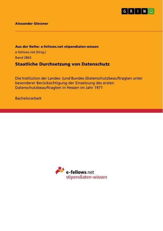 Produktbild: Staatliche Durchsetzung von Datenschutz
