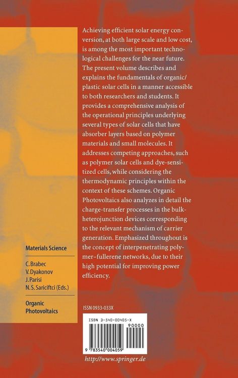 Produktbild: Organic Photovoltaics