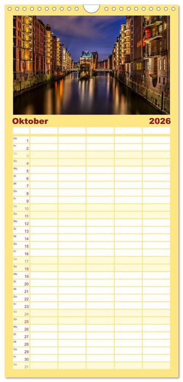 Produktbild: Familienplaner 2026 - 12 wundersch&ouml;ne Sehensw&uuml;rdigkeiten in Deutschland mit 5 Spalten (Wandkalender, 21 x 45 cm) CALVENDO