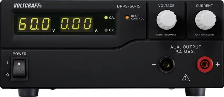 Produktbild: VOLTCRAFT DPPS-60-15 Labornetzger&auml;t, einstellbar 1 - 60 V/DC 0 - 15 A 900 W USB programmierbar Anzahl Ausg&auml;nge 1 x