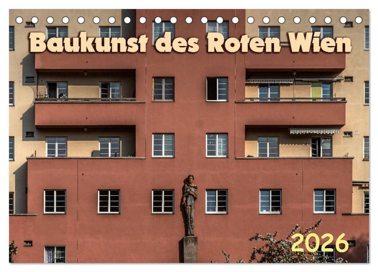 Produktbild: Baukunst des Roten Wien (Tischkalender 2026 DIN A5 quer), CALVENDO Monatskalender
