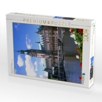 Produktbild: CALVENDO Puzzle Blick auf das Hamburger Rathaus | 1000 Teile Lege-Gr&ouml;&szlig;e 64x48cm Foto-Puzzle f&uuml;r gl&uuml;ckliche Stunden