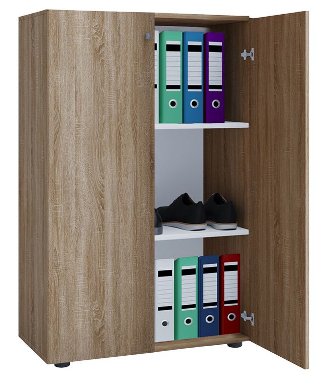 Produktbild: B&uuml;roschrank B&uuml;cher Ordner Aktenschrank Lona 3fach