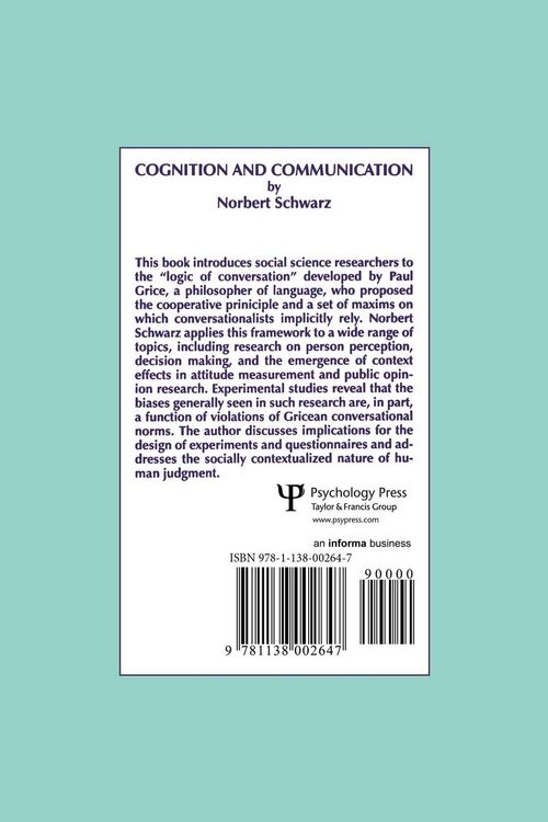 Produktbild: Cognition and Communication