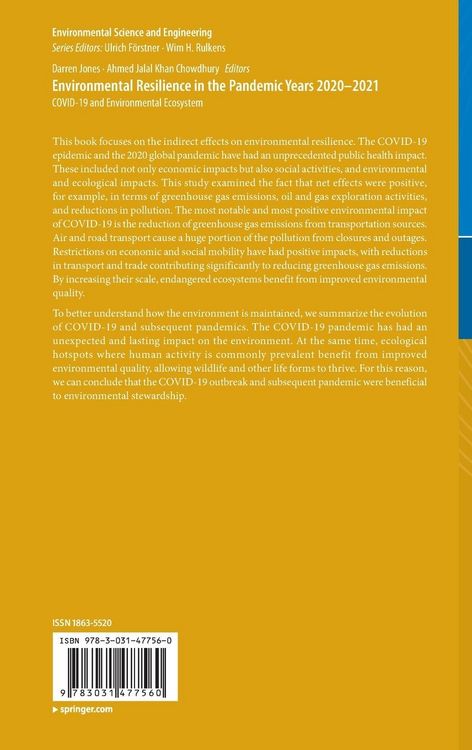 Produktbild: Environmental Resilience in the Pandemic Years 2020&ndash;2021