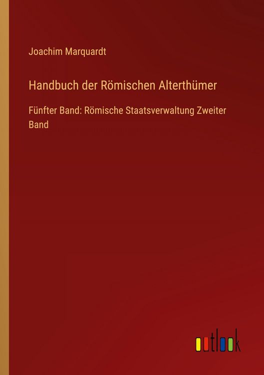 Produktbild: Handbuch der R&ouml;mischen Alterth&uuml;mer
