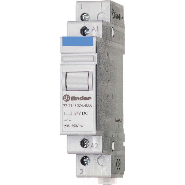 Produktbild: Finder 22.21.9.012.4000 Industrierelais Nennspannung: 12 V/DC Schaltstrom (max.): 20 A 1 Schlie&szlig;er 1 St.