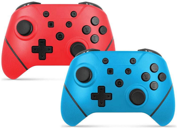 Produktbild: NuChamp Wireless Game Controller 2-Pack - blue/red [NSW]