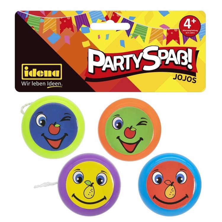 Produktbild: Idena Jojos Partyspa&szlig; Funny Face 4 St&uuml;ck