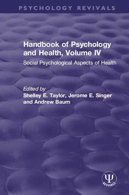 Produktbild: Handbook of Psychology and Health, Volume IV