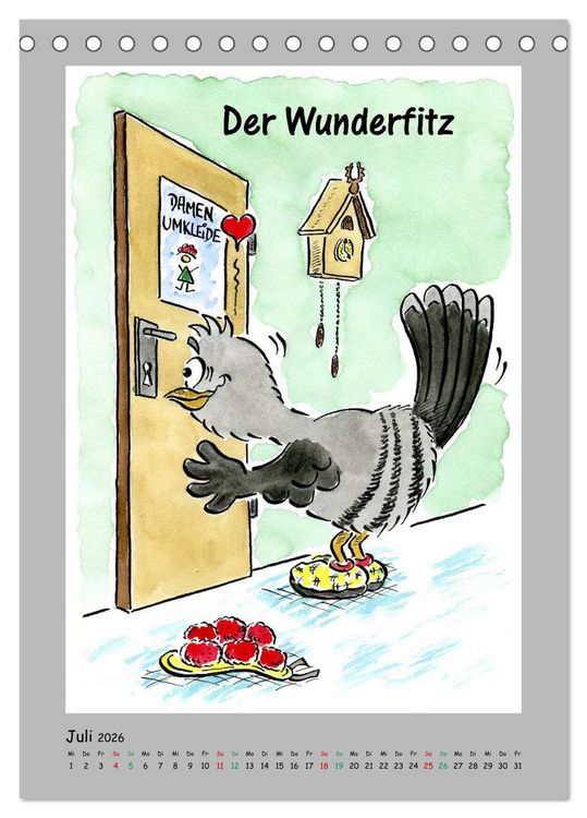 Produktbild: HarryKuckuck - Der Schwarzwald ruft (Tischkalender 2026 DIN A5 hoch), CALVENDO Monatskalender