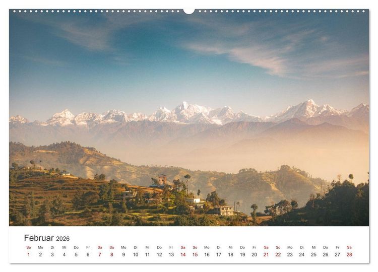 Produktbild: Nepal - Eine bezaubernde Reise nach Asien. (hochwertiger Premium Wandkalender 2026 DIN A2 quer), Kunstdruck in Hochglanz