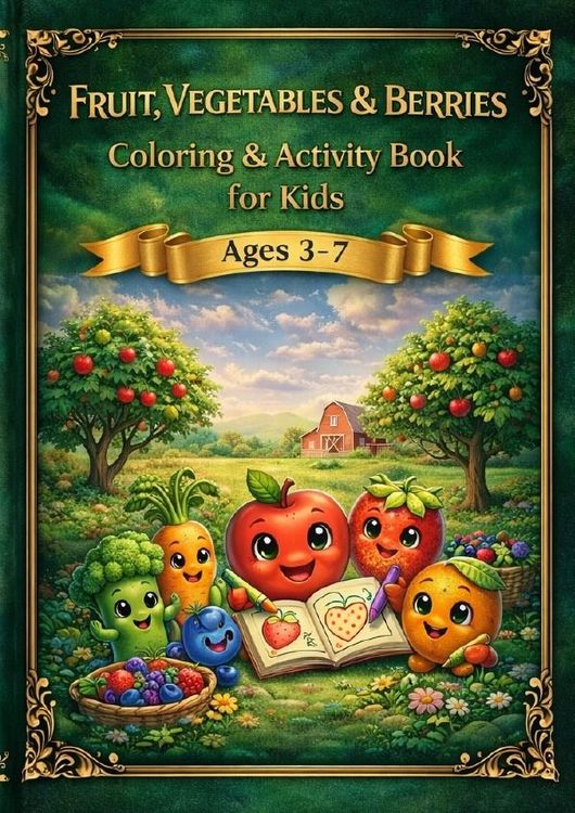 Produktbild: Fruits, Vegetables &amp; Berries Coloring Book