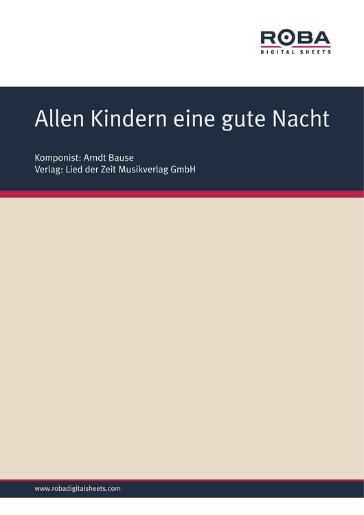 Produktbild: Allen Kindern eine gute Nacht