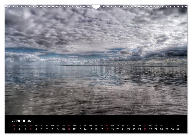 Produktbild: Zeit f&uuml;r... Insel Neuwerk - Himmel, Deiche, Watt und Meer (Wandkalender 2026 DIN A3 quer), CALVENDO Monatskalender