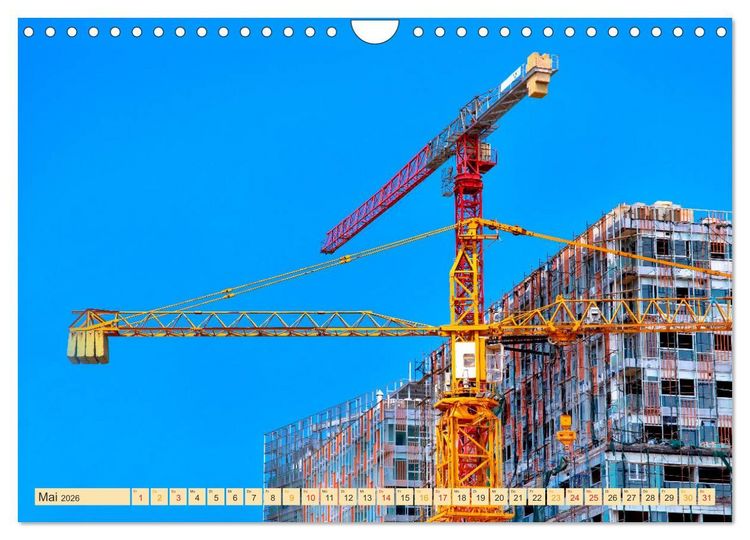 Produktbild: Krane - b&auml;renstarke Arbeitstiere (Wandkalender 2026 DIN A4 quer), CALVENDO Monatskalender