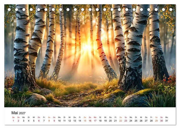 Produktbild: Sonnenjahr (Tischkalender 2027 DIN A5 quer), CALVENDO Monatskalender