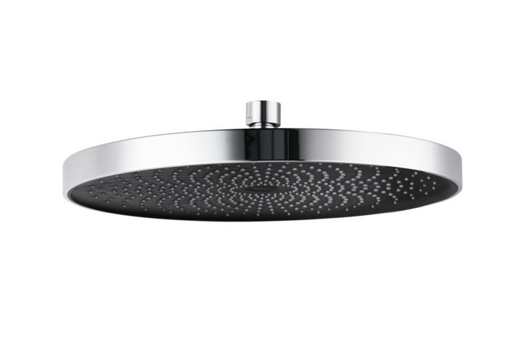 Produktbild: Duschkopf Mod. Softwater Chrom/Schwarz, &Oslash; 26 cm