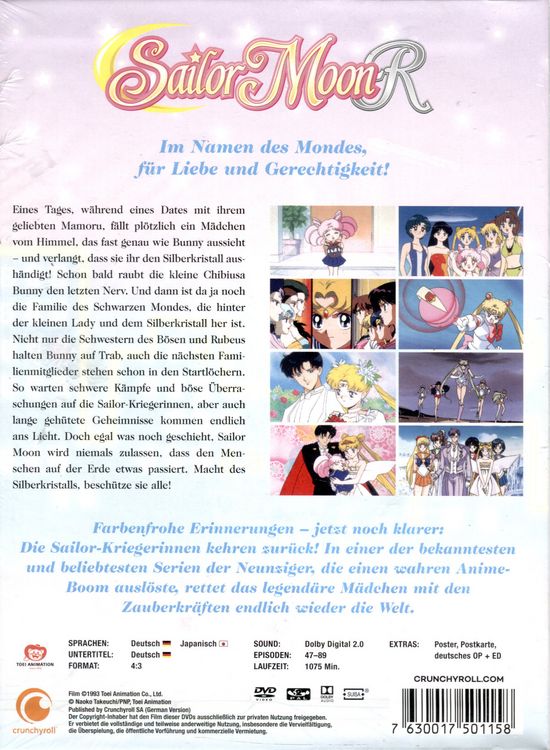 Produktbild: Sailor Moon - Staffel 2 - DVD Box (Episoden 47-89) [6 DVDs]