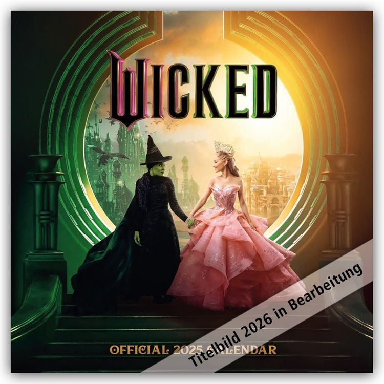 Produktbild: Wicked – Die Hexen von Oz – Offizieller Kalender 2026