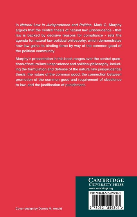 Produktbild: Natural Law in Jurisprudence and Politics