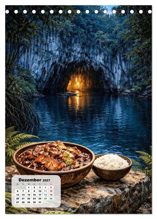 Produktbild: Philippinen - Eine Schlemmerreise durch die Perle des Orients (Tischkalender 2027 DIN A5 hoch), CALVENDO Monatskalender