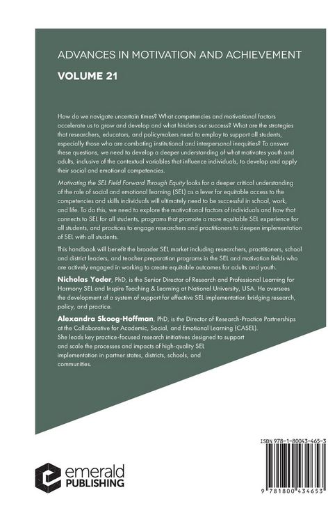Produktbild: Motivating the SEL Field Forward Through Equity
