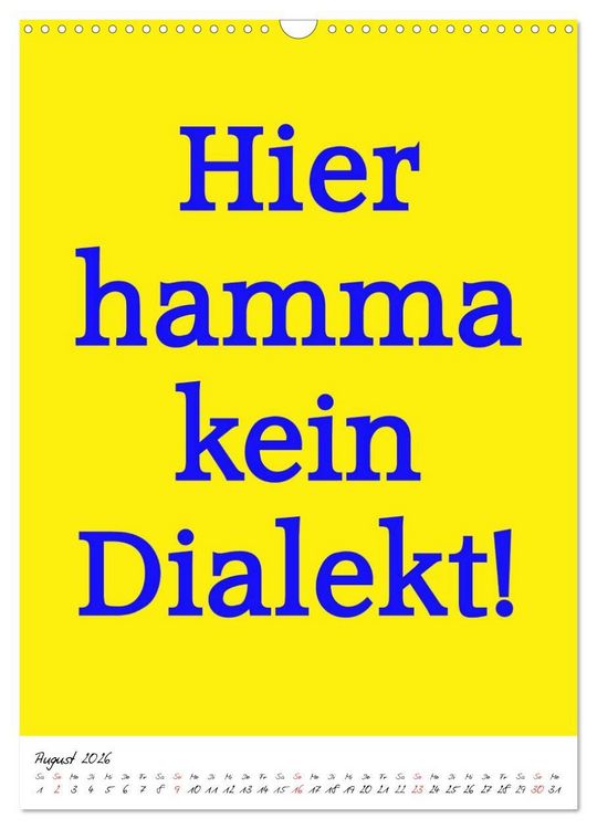 Produktbild: Spr&uuml;che aus&acute;m Pott (Wandkalender 2026 DIN A3 hoch), CALVENDO Monatskalender