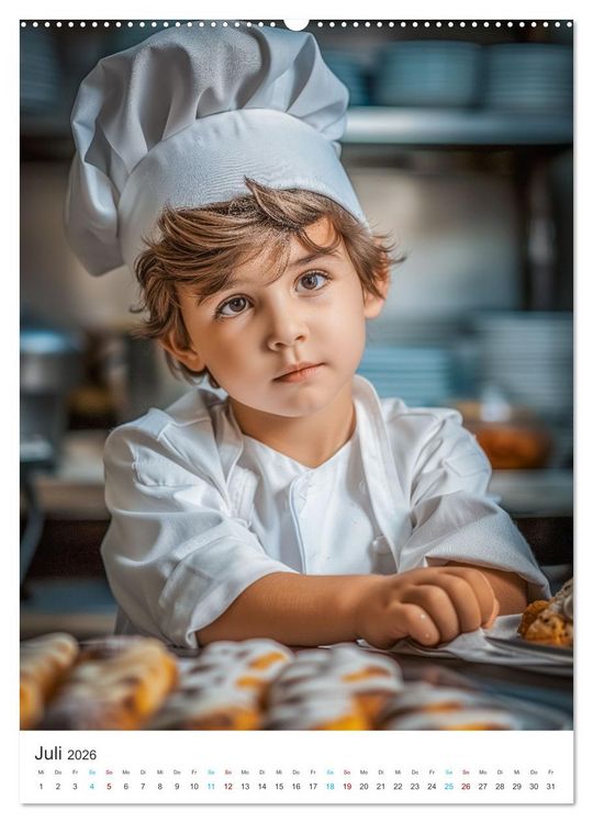 Produktbild: Backen mit Kids (hochwertiger Premium Wandkalender 2026 DIN A2 hoch), Kunstdruck in Hochglanz