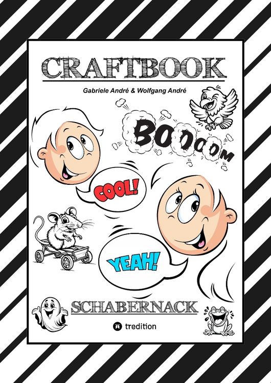 Produktbild: Craftbook - Lustige Ausmalmotive - Tutorial - Knifflige R&auml;tsel - Aufgaben - Story Telling - Wissenswertes &uuml;ber Schabernack - Vorlagen