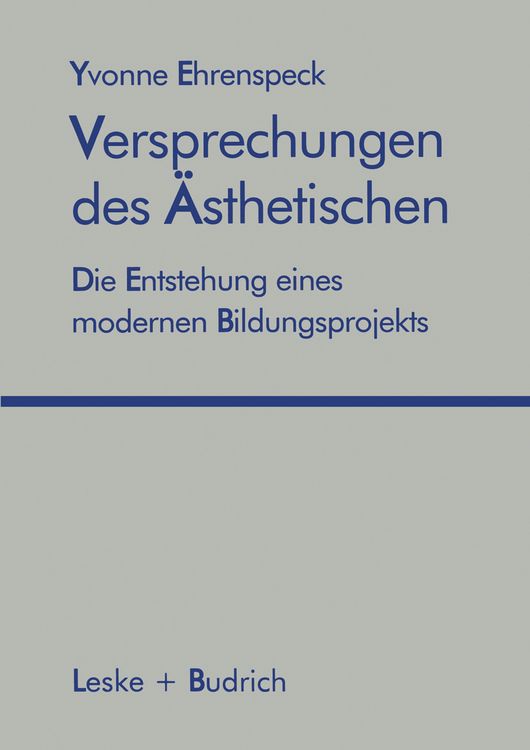 Produktbild: Versprechungen des &Auml;sthetischen