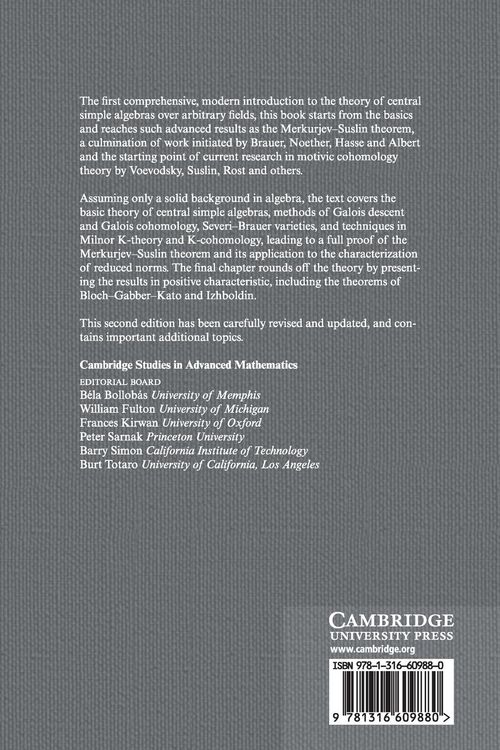 Produktbild: Central Simple Algebras and Galois Cohomology