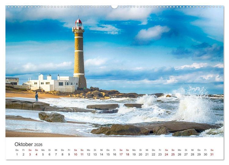 Produktbild: Uruguay - Tango, Strand und Natur. (hochwertiger Premium Wandkalender 2026 DIN A2 quer), Kunstdruck in Hochglanz