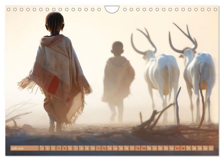 Produktbild: Mensch und Tier &ndash; W&uuml;stenfantasien (Wandkalender 2026 DIN A4 quer), CALVENDO Monatskalender
