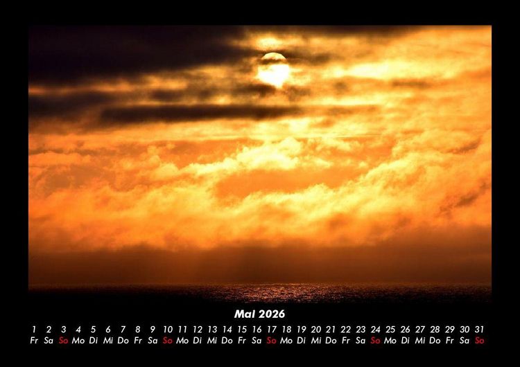 Produktbild: Sonnenunterg&auml;nge 2026 Fotokalender DIN A3