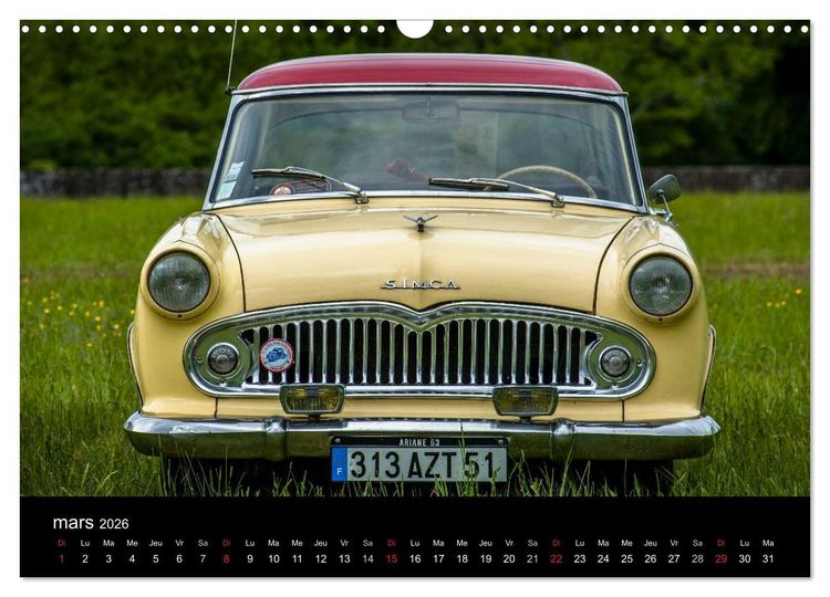 Produktbild: AUTO MOBILE (Calendrier mural 2026 DIN A3 vertical), CALVENDO calendrier mensuel