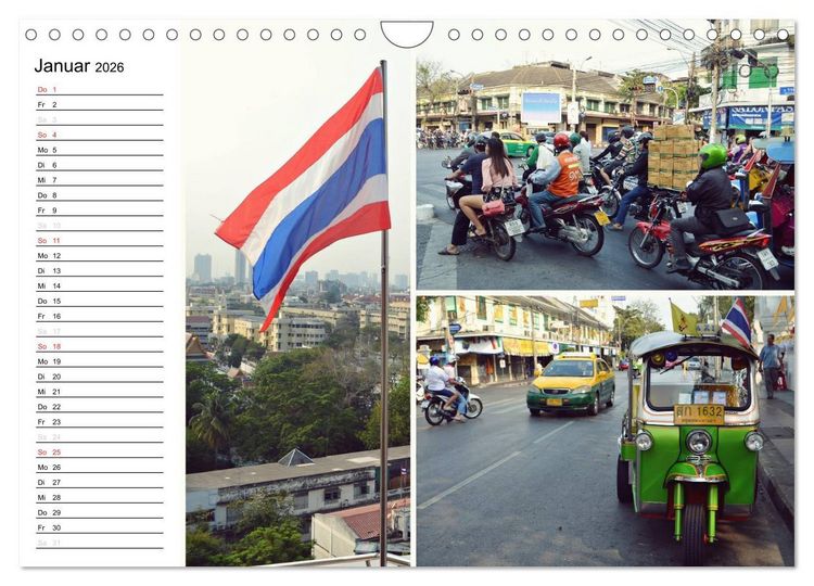 Produktbild: Das bunte Leben in Thailand (Wandkalender 2026 DIN A4 quer), CALVENDO Monatskalender