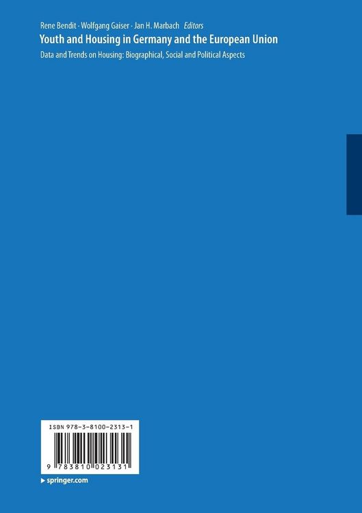 Produktbild: Youth and Housing in Germany and the European Union