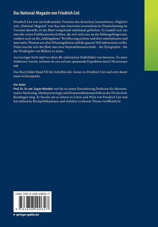 Produktbild: Das National-Magazin von Friedrich List