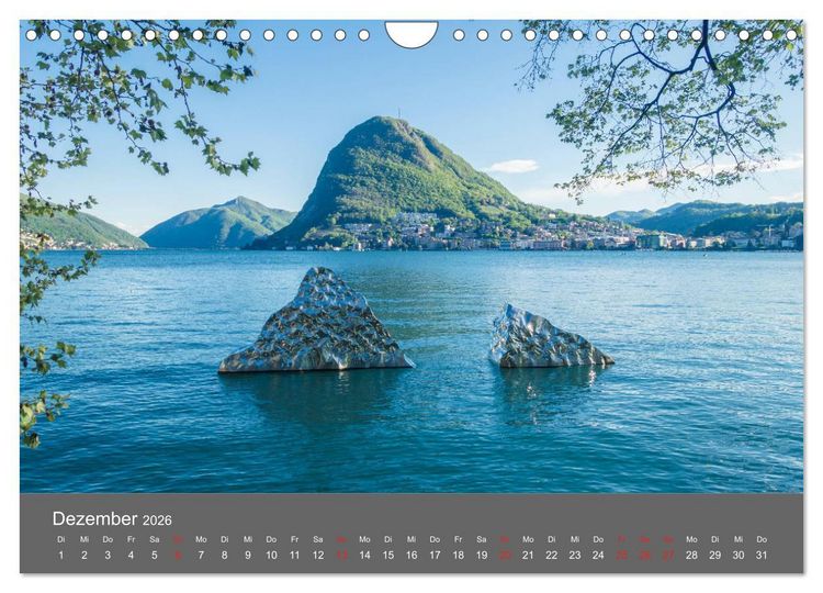 Produktbild: Tessin, zwischen Lago Maggiore und Lugano (Wandkalender 2026 DIN A4 quer), CALVENDO Monatskalender