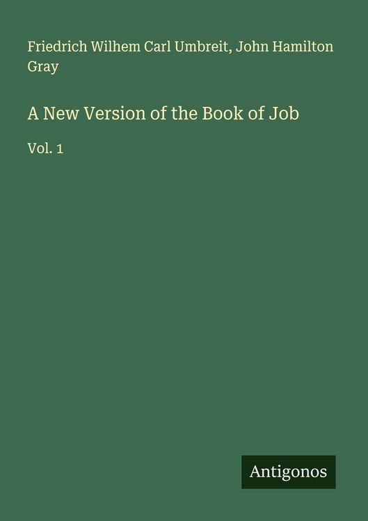 Produktbild: A New Version of the Book of Job