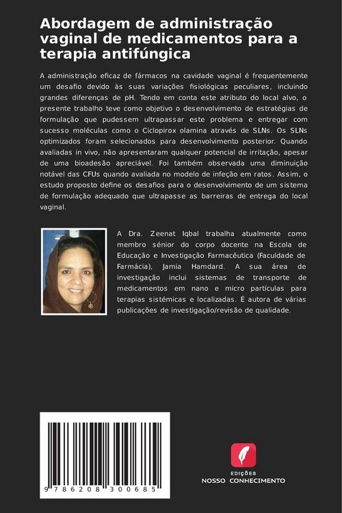 Produktbild: Abordagem de administra&ccedil;&atilde;o vaginal de medicamentos para a terapia antif&uacute;ngica