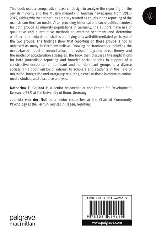 Produktbild: Jews and Muslims in German Print Media