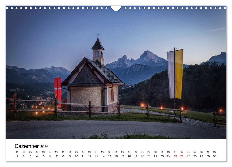Produktbild: Berchtesgadener Land - Wanderhighlights in Bayern (Wandkalender 2026 DIN A3 quer), CALVENDO Monatskalender