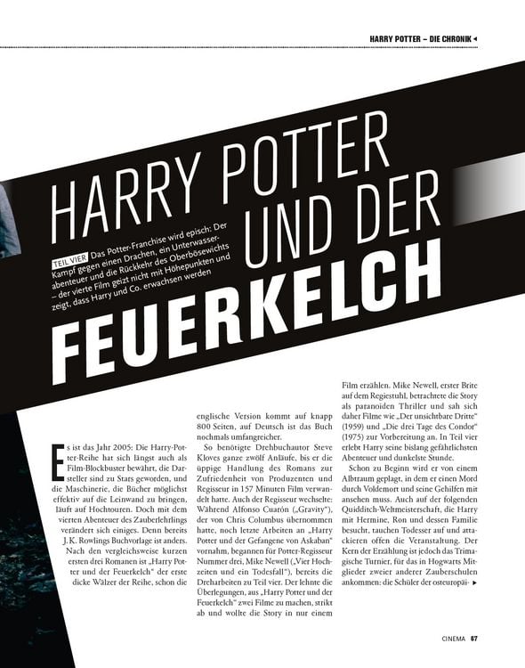 Produktbild: Cinema pr&auml;sentiert: Harry Potter - Die Chronik (Erweiterte Neuausgabe)