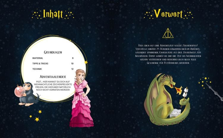 Produktbild: Mein Adventskalender-Zeichenbuch für Potterheads and Friends