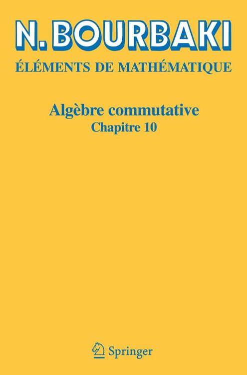 Produktbild: Alg&egrave;bre commutative