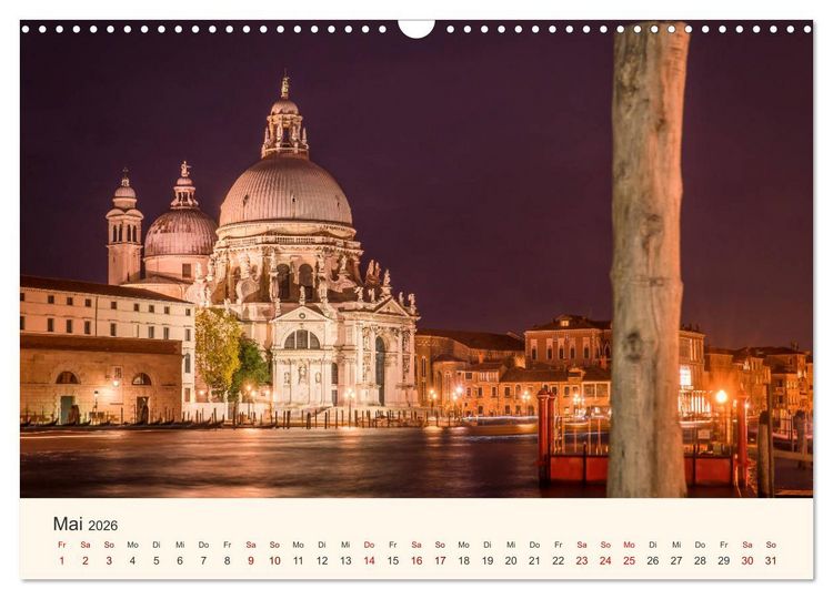 Produktbild: Venedig bei Tag und Nacht (Wandkalender 2026 DIN A3 quer), CALVENDO Monatskalender