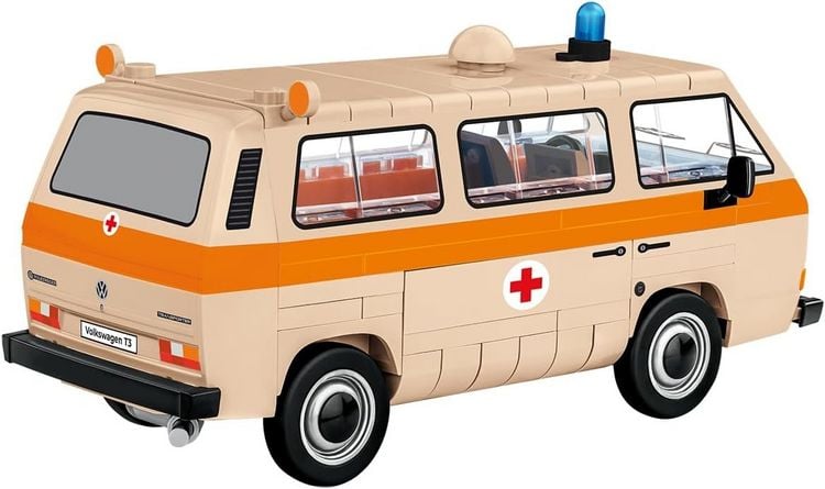 Produktbild: COBI 24636 - VW Volkswagen T3 Krankenwagen, Bausatz 1:35, 141 Klemm