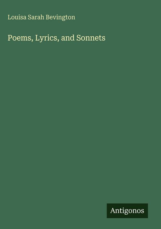 Produktbild: Poems, Lyrics, and Sonnets